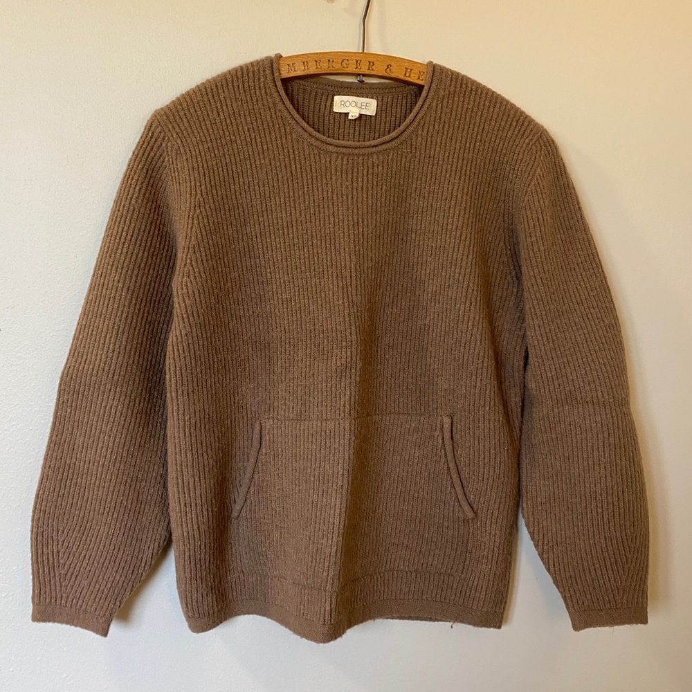 Roolee Crewneck Sweater with front pocket - XS